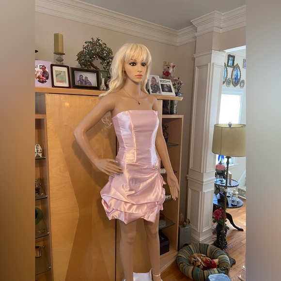 Robe Bustier Rose Magenta Satin Twenty One - Taille S - Soirée Cocktail - Neuf Sans étiquette